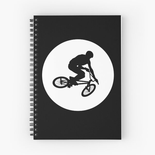 Item preview, BMX Trick black Silhouette over white moon 3 designed and sold by roadworkplay.