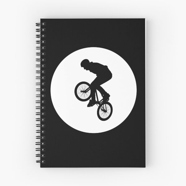 Item preview, Copy of BMX Trick black Silhouette over white moon 4 designed and sold by roadworkplay.