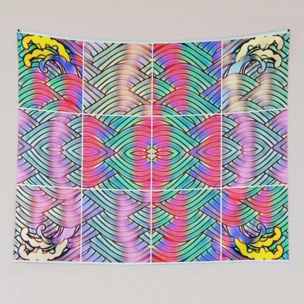 Item preview, 80’s synth wave pattern  designed and sold by jellyrelish.