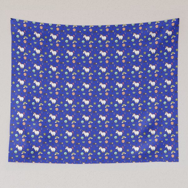 Item preview, Patrón de galaxia de unicornio de dibujos animados designed and sold by WolfandWillow.