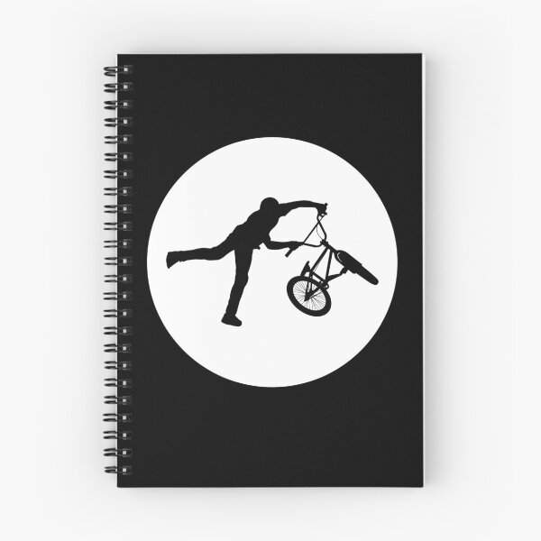 Item preview,  BMX Trick black Silhouette over white full moon 12 designed and sold by roadworkplay.