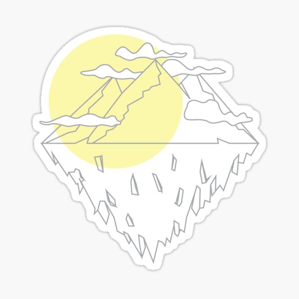 Item preview, floating island mountain designed and sold by alanaarts.