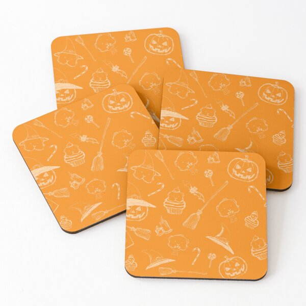 Item preview, Halloween sketch pattern _ orange  designed and sold by mondesign26.