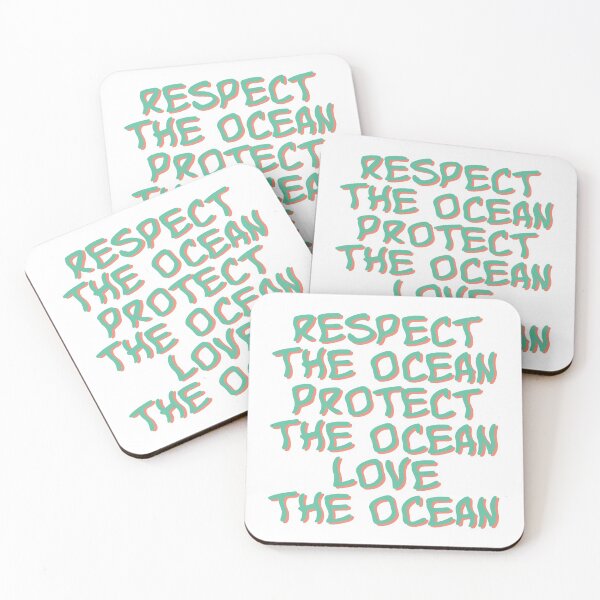 Item preview, Retro Ocean Sticker Love Respect Protect designed and sold by TonySpencer.