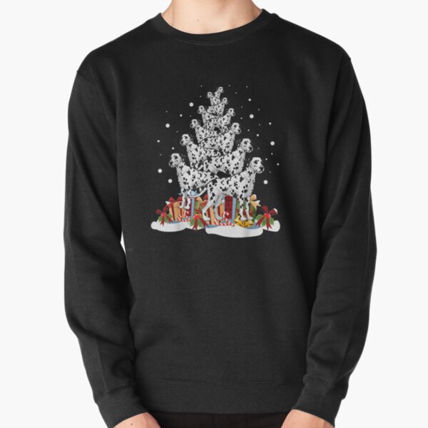 Dalmatian Christmas Tree Merry Xmas Pullover Sweatshirt