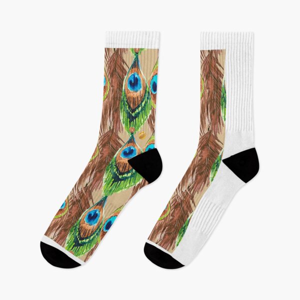 Item preview, peacock feather watercolor pattern designed and sold by LiliyaSavelieva.