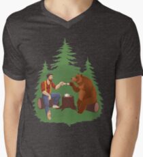 Gentleman's Tea - Color Men's V-Neck T-Shirt