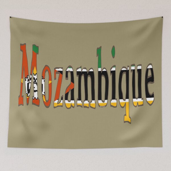 Item preview, Mozambique Font with Mozambican Flag designed and sold by Havocgirl.