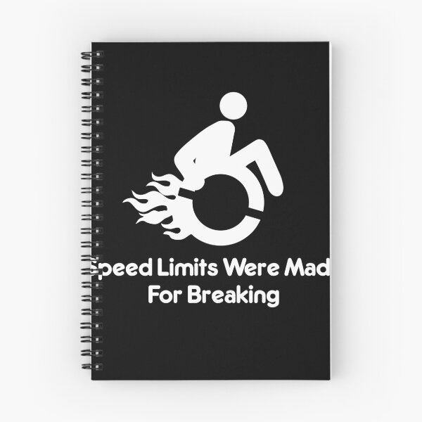 Item preview, Wheelchair Wheelie With Flames Speed Limits Were Made For Breaking designed and sold by roadworkplay.