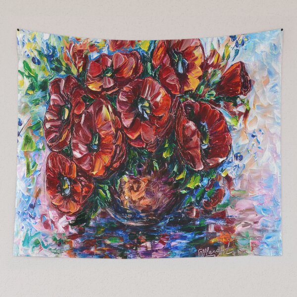 Item preview, Red Poppies In A Vase designed and sold by Rocky Mountain Artistry.