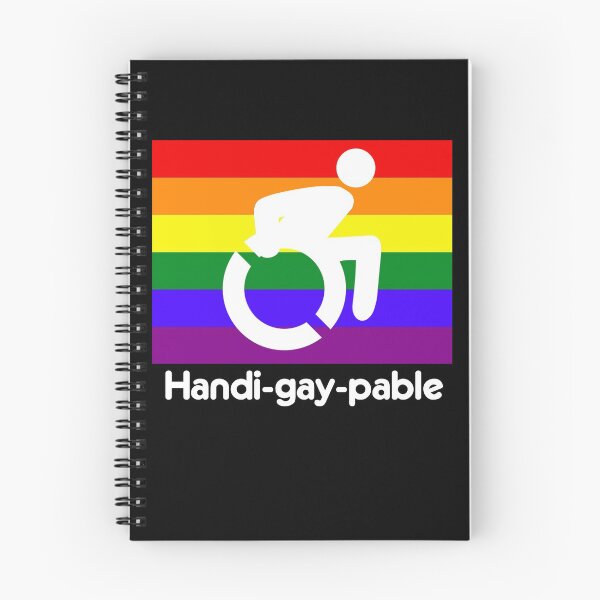 Item preview, Handi-Gay-Pable Rainbow Pride Wheelchair Disabled Pride  designed and sold by roadworkplay.
