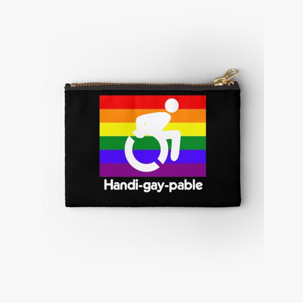 Item preview, Handi-Gay-Pable Rainbow Pride Wheelchair Disabled Pride  designed and sold by roadworkplay.