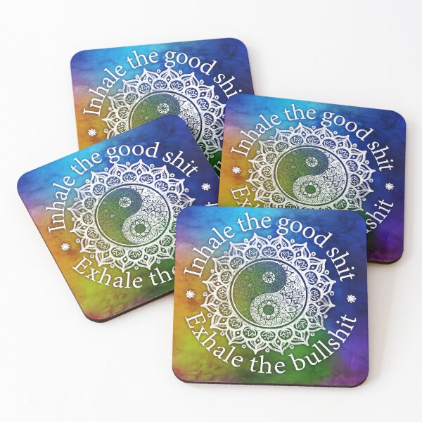 Item preview, Inhale Exhale Mandala - Spiritual Inspiring Quotes designed and sold by -Koleidescope.