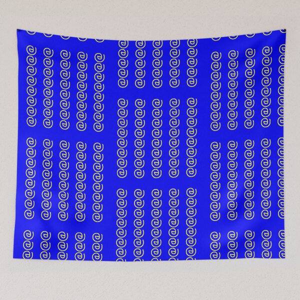 Item preview, Arroba blue yellow designed and sold by eliso silva.