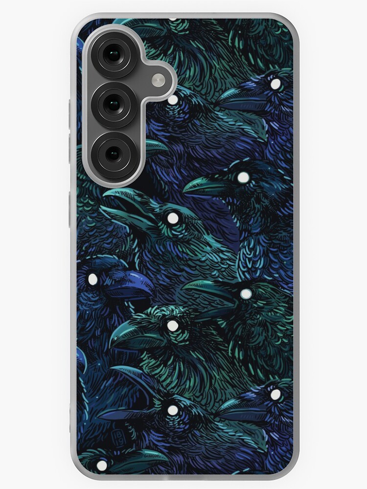 Thumbnail 1 of 4, Samsung Galaxy Phone Case, Raven pattern designed and sold by freeminds.