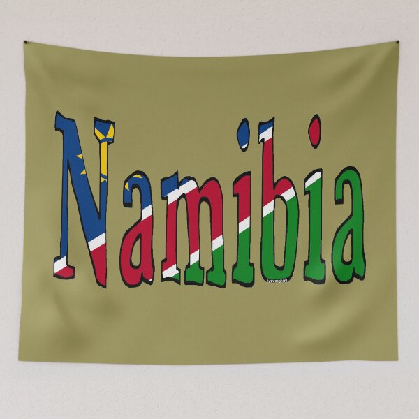 Item preview, Namibia Font with Namibian Flag designed and sold by Havocgirl.