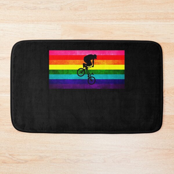 Artikelvorschau, LGBT-Gay-Pride-Flagge mit BMX-Flatland-Trick entworfen und verkauft von roadworkplay.