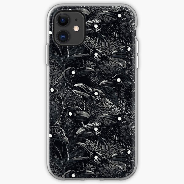 Raven pattern 2 iPhone Soft Case