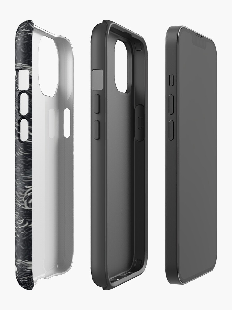 Alternate view of Raven pattern 2 iPhone Case