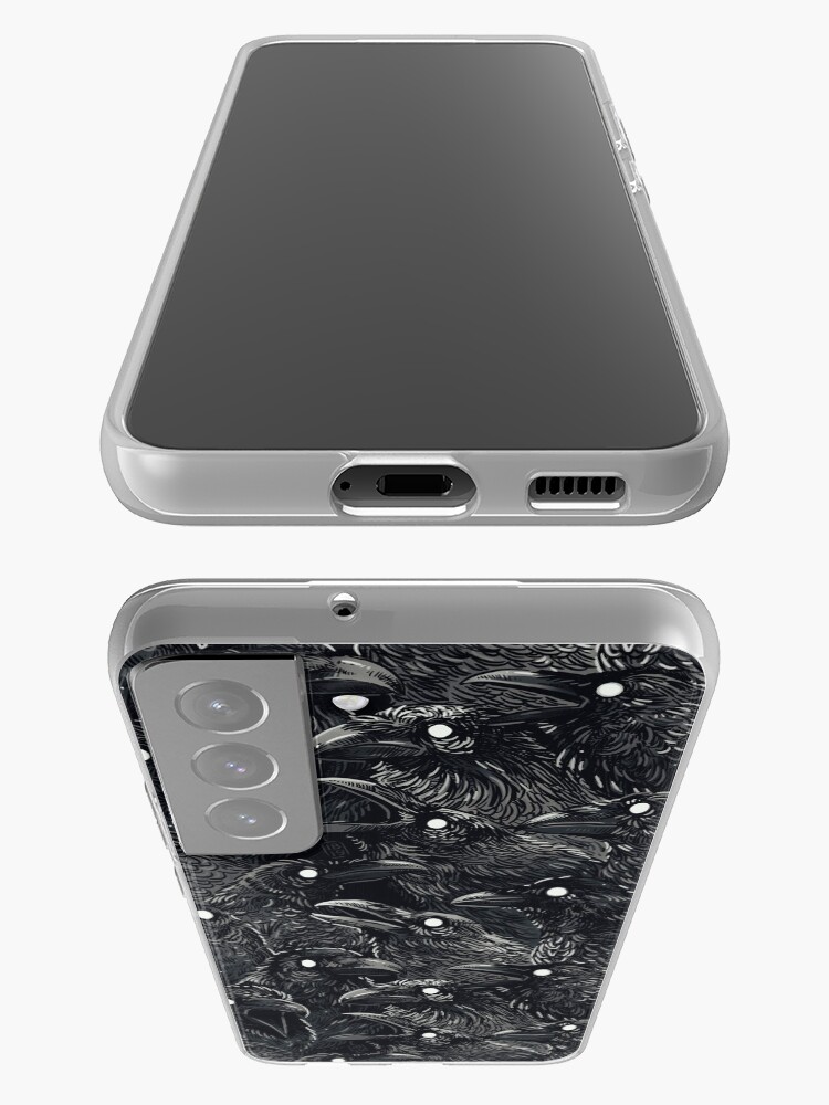 Thumbnail 3 of 4, Samsung Galaxy Phone Case, Raven pattern 2 designed and sold by freeminds.