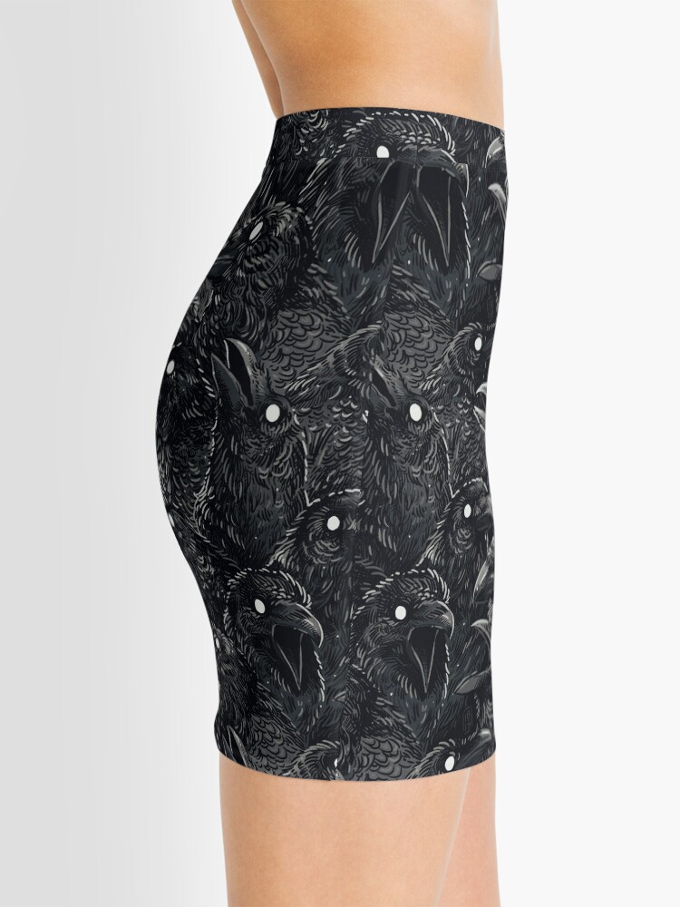 Alternate view of Raven pattern 2 Mini Skirt