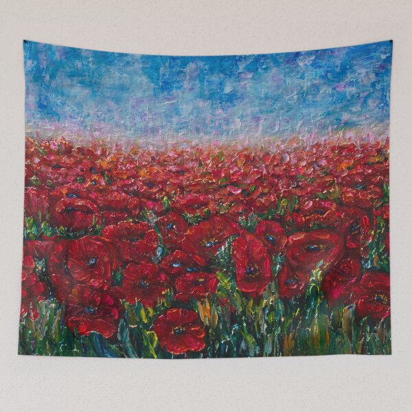 Item preview, Poppy Field Palette Knife  designed and sold by Rocky Mountain Artistry.