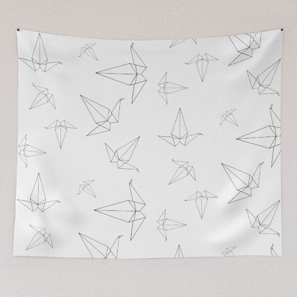 Item preview, Origami Peace Cranes - White designed and sold by christinaashman.