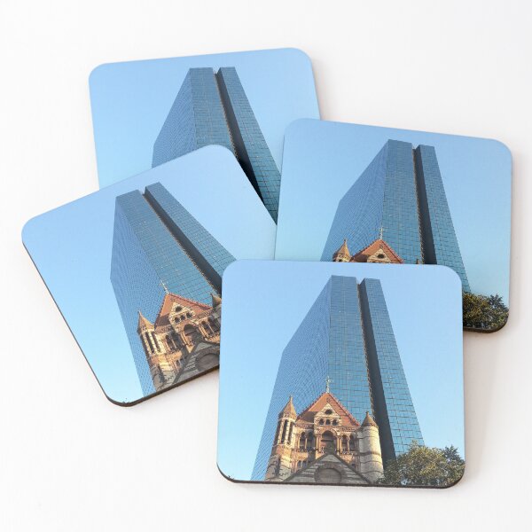 Item preview, Trinity Church and John Hancock Tower, Boston designed and sold by oneeyephoto.