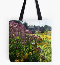 Flower Border, Dirleton Castle Scotland Tote Bag