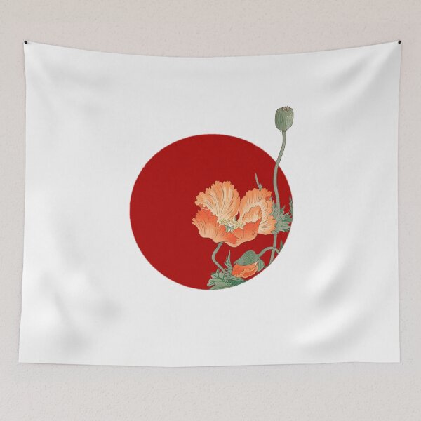 Item preview, Japanese Flag - Orange Flower designed and sold by weavernap.