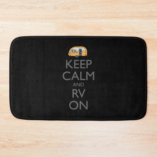 Item preview, Keep Calm And RV On Travel Trailer Glamper Camper designed and sold by roadworkplay.