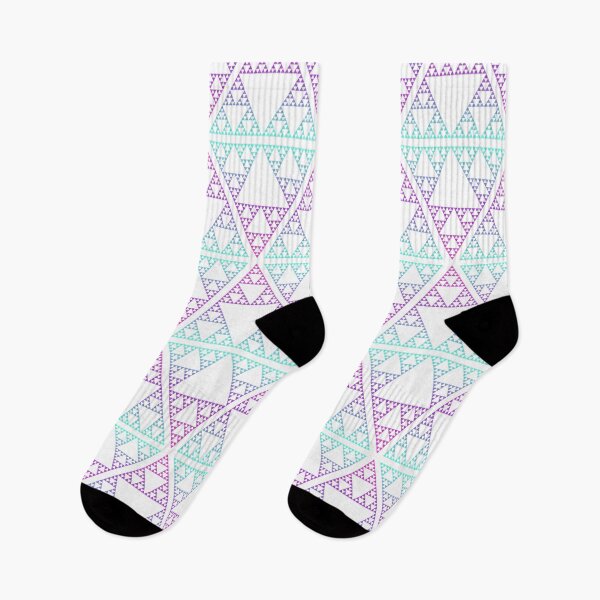 Item preview, Sierpinski Triangle - blue / Pink Gradient designed and sold by ilexdesigns.
