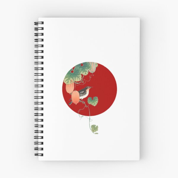 Item preview, Japanese Flag - Songbird in Cucumber Plant  designed and sold by weavernap.