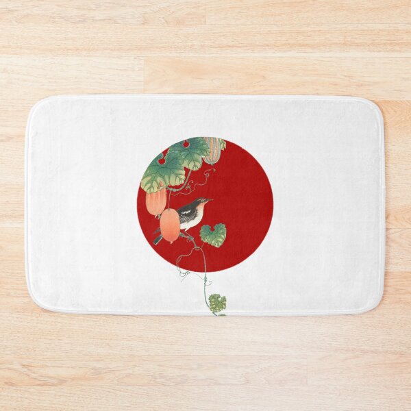 Item preview, Japanese Flag - Songbird in Cucumber Plant  designed and sold by weavernap.