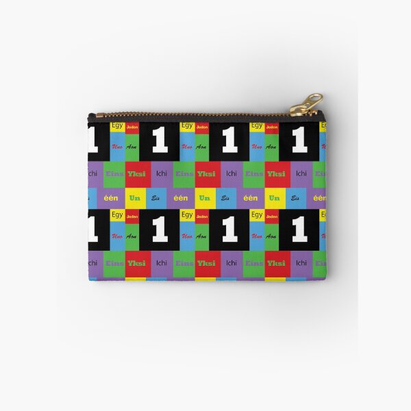 Item preview, One Number Color Block Many Langauges designed and sold by ValeriesGallery.
