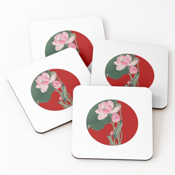 Item preview, Japanese Flag - Blooming lotus flowers   designed and sold by weavernap.