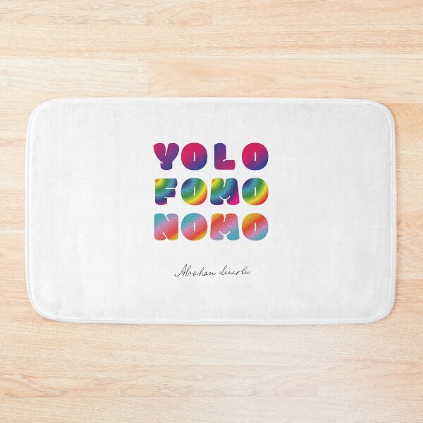 Item preview, Broad City YOLO, FOMO, NOMO Typography designed and sold by leftoverprints.