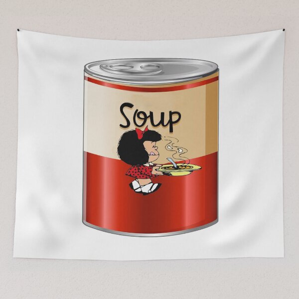 Item preview, Mafalda red soup designed and sold by GSunrise.