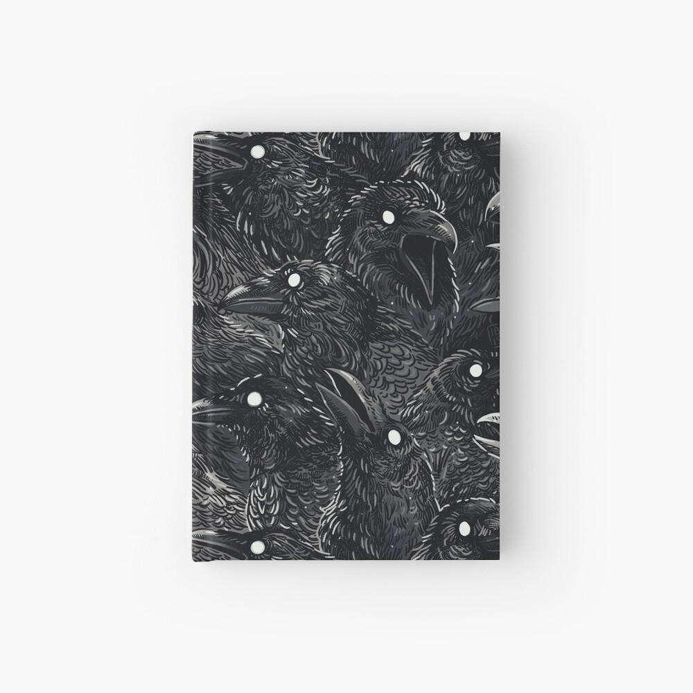 Raven pattern 2 Hardcover Journal