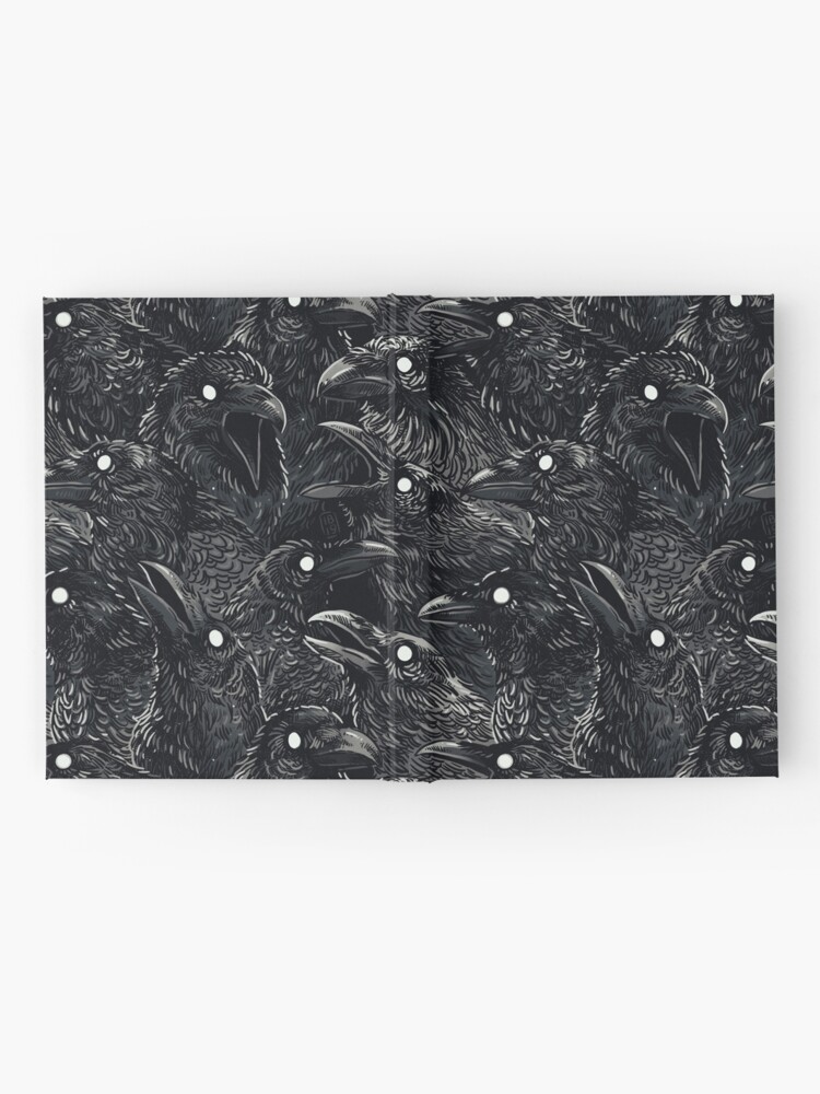 Alternate view of Raven pattern 2 Hardcover Journal