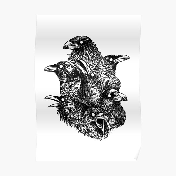 Raven pattern 2 Poster