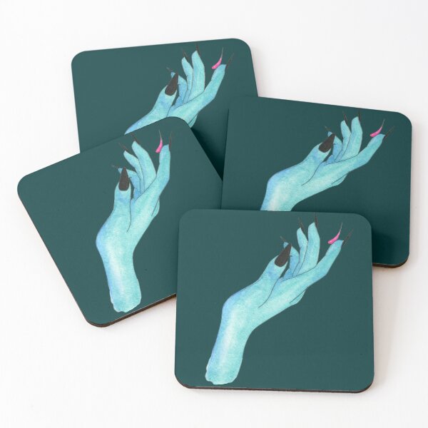 Item preview, Blue Trichy Hand with Eyelash designed and sold by K Sherman Art.