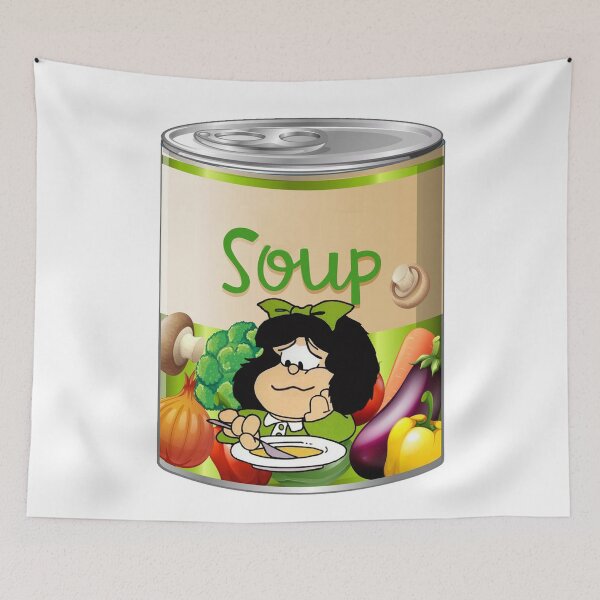 Item preview, Mafalda red soup designed and sold by GSunrise.