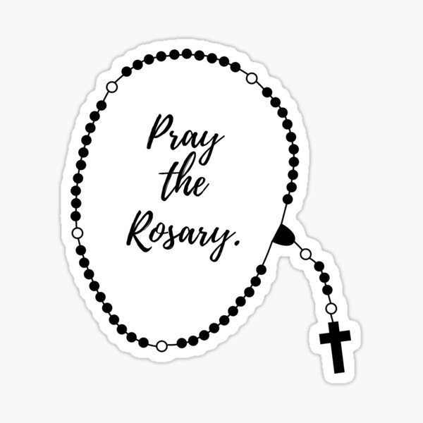  Jess-Sha Store 3 PCs Stickers The First Rosary