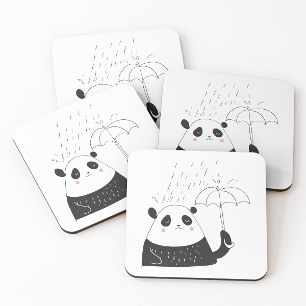 Item preview, Panda Manfred standing in the rain designed and sold by elaniedesign.