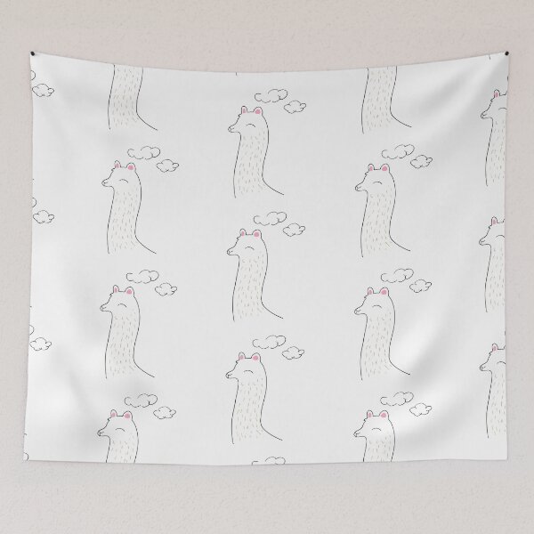 Item preview, Leila the dreamy Lama designed and sold by elaniedesign.