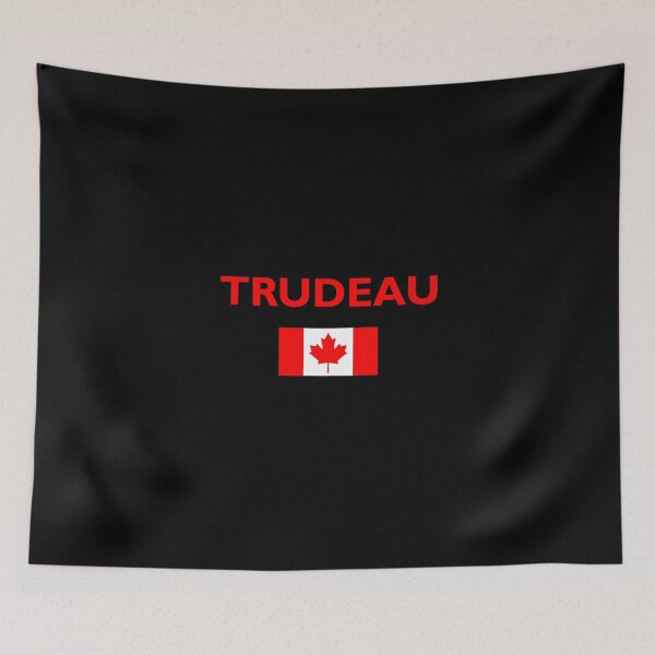 Artikelvorschau, Justin Trudeau Kanada Kanadische Flagge dunkle Farbe entworfen und verkauft von TinyStarCanada.