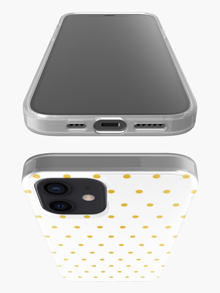 Alternate view of gold foil dot pattern iPhone Case & Cover