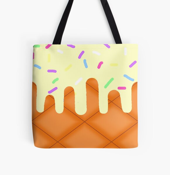 Vanilla Ice Cream All Over Print Tote Bag
