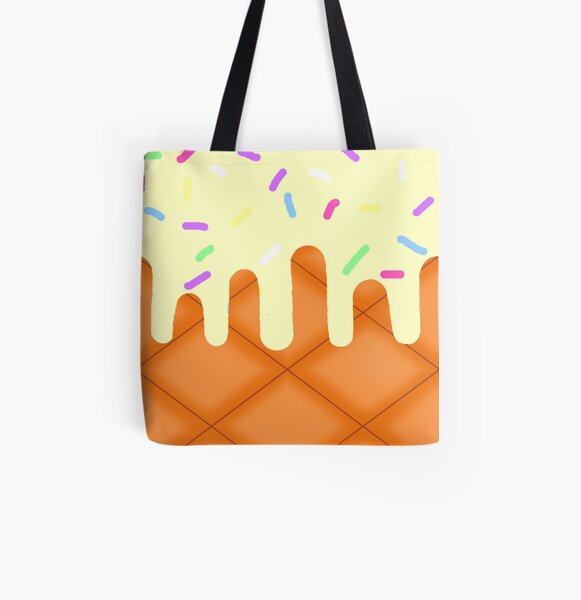 Vanilla Ice Cream All Over Print Tote Bag